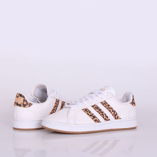 tenis adidas grand court leopard