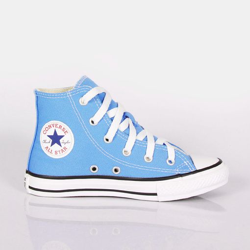 Tenis Converse Chuck Taylor All Star Kids Azul Claro Gabriellacalcados